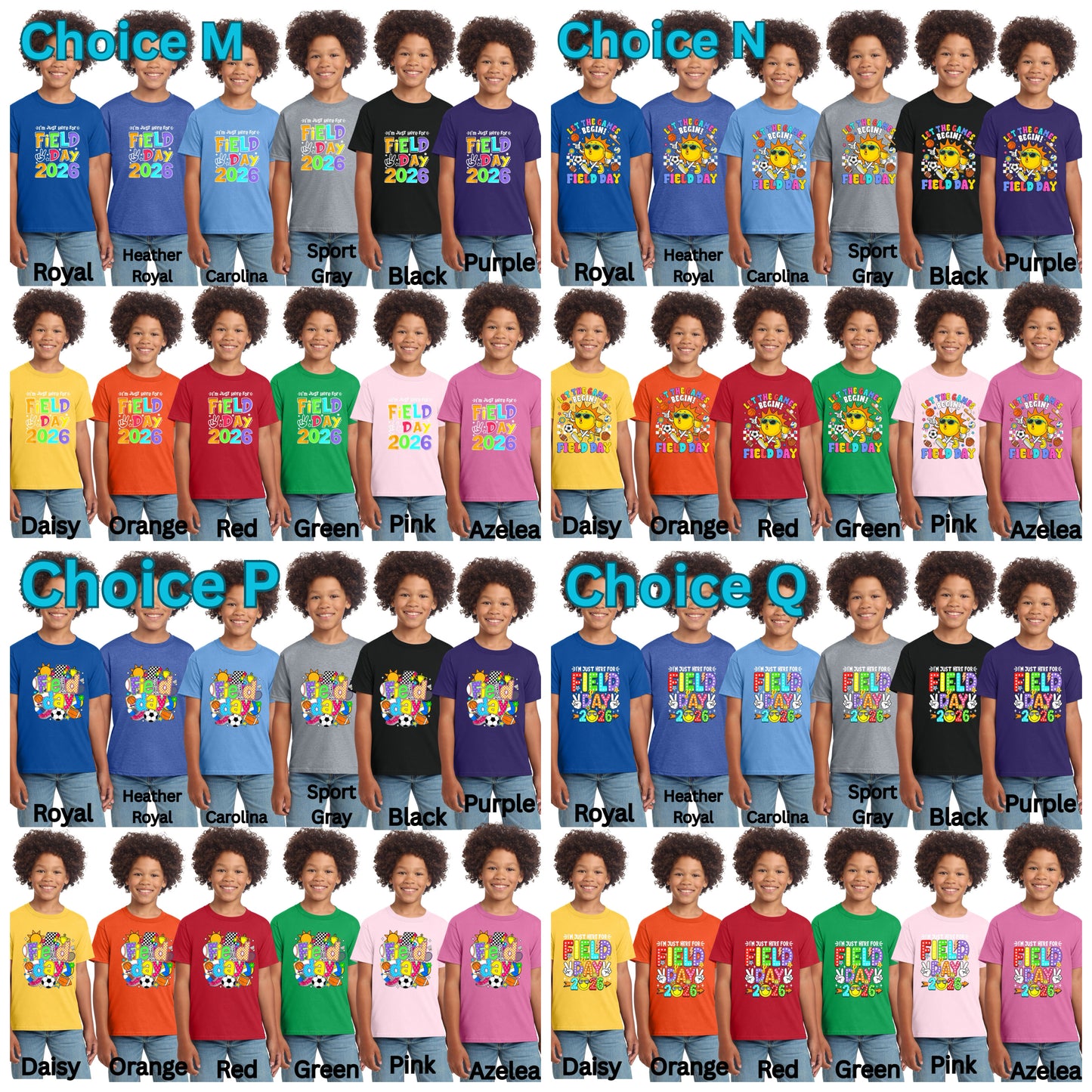 Field Day and Field Trip Youth Shirts
