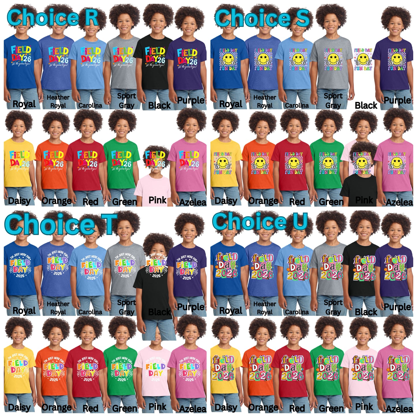 Field Day and Field Trip Youth Shirts