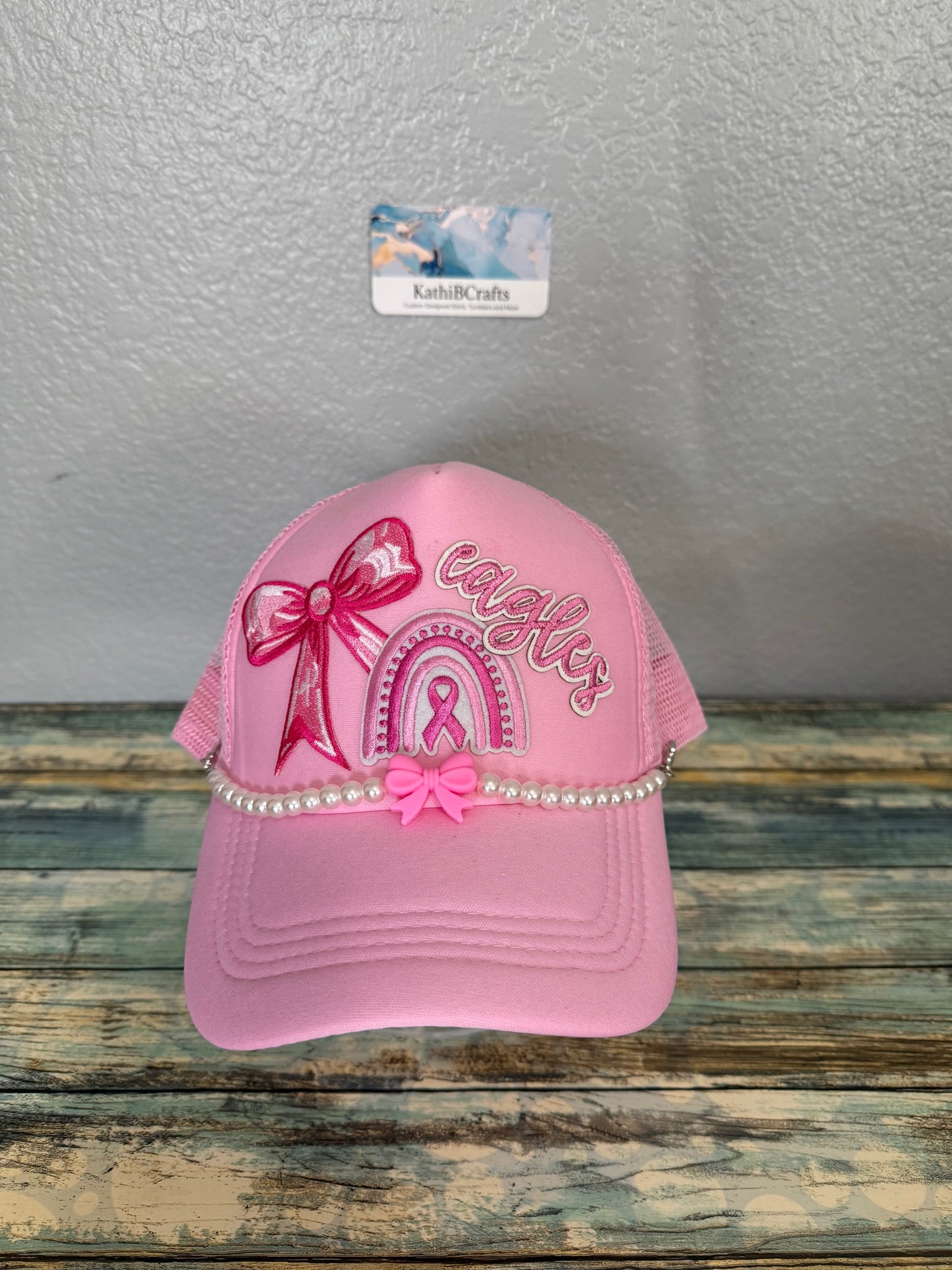 Eagles Pink Trucker Hat - One of a Kind