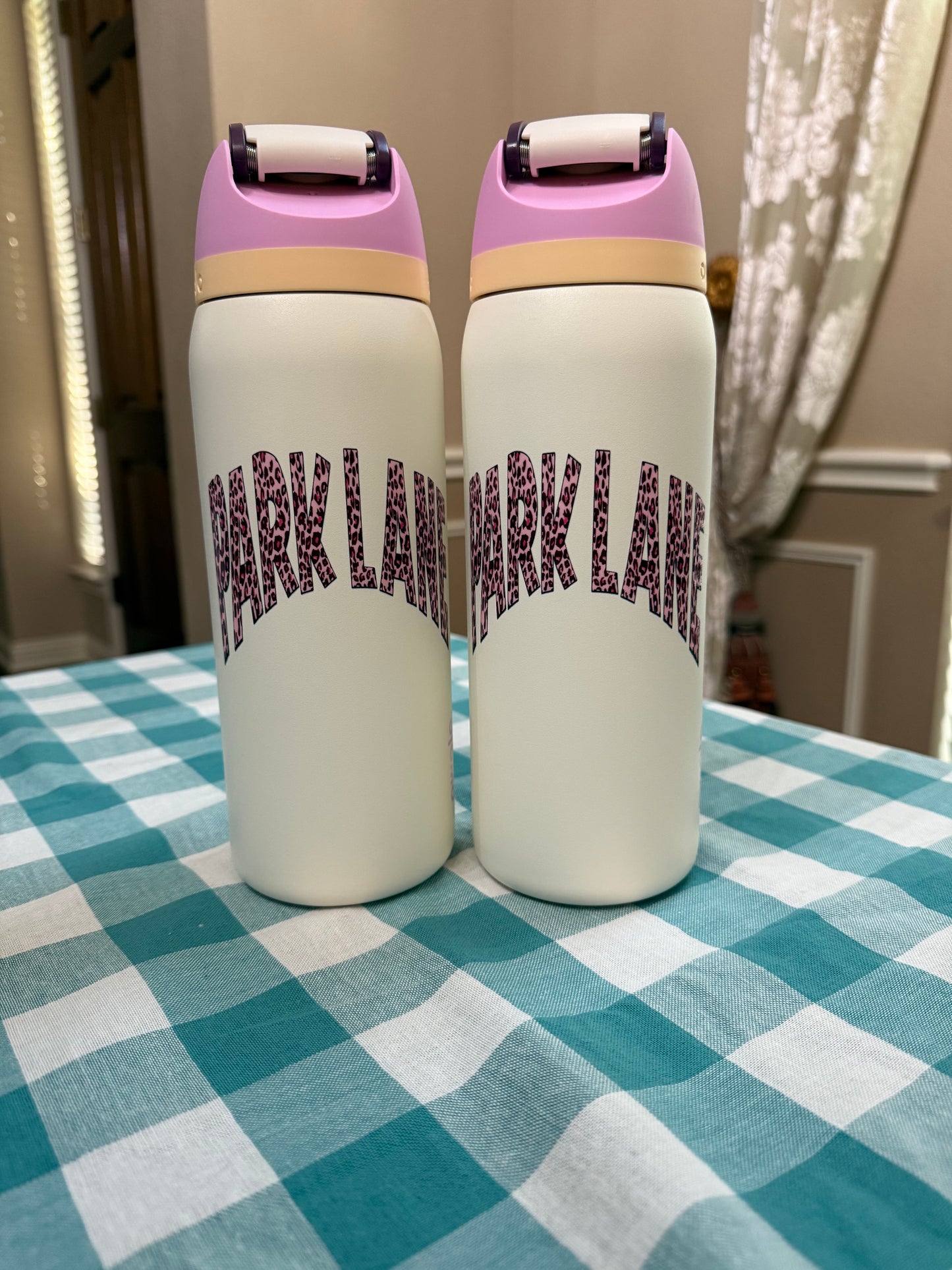 Custom Parklane Leopard Stickers for Water Bottles