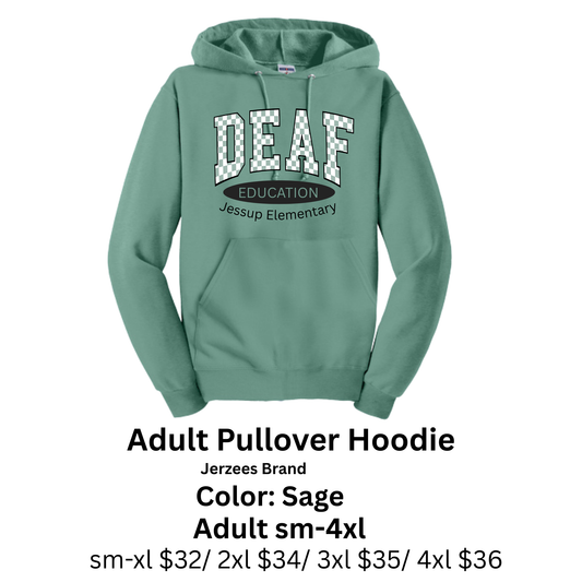 Deaf Education Adult Pullover Hoodie Deaf Education