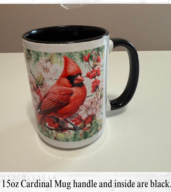 Cardinal Black Ceramic Mug