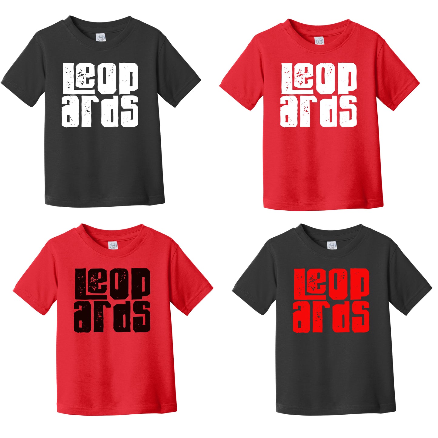 Leopards Distressed Letters