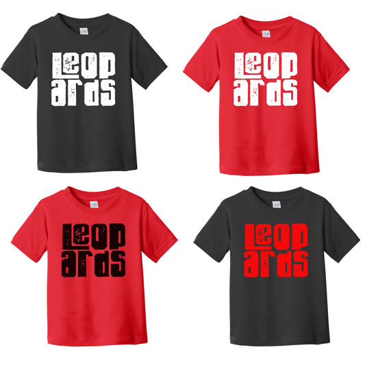 Leopards Distressed Letters