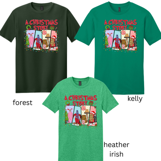 Christmas story short sleeve shirt