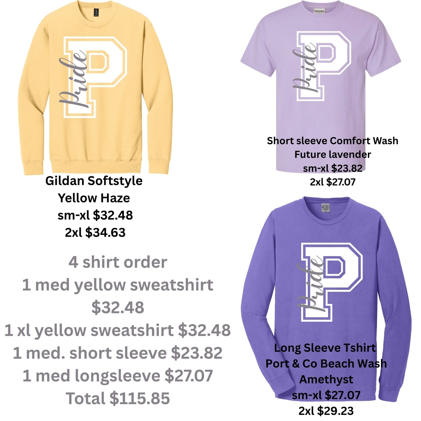 Preston 4 shirt order