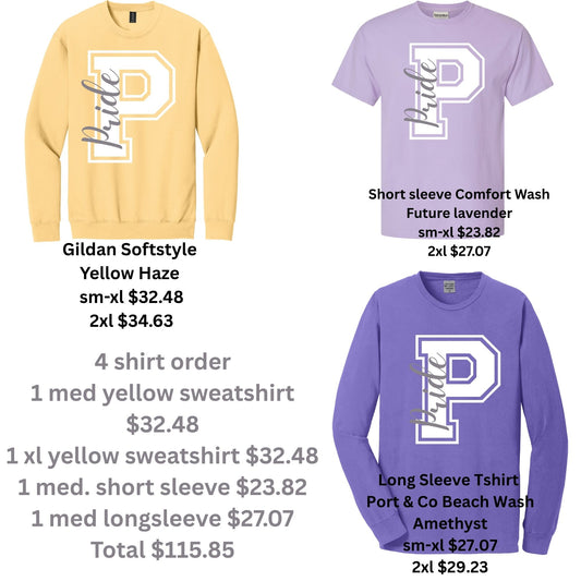 Preston 4 shirt order