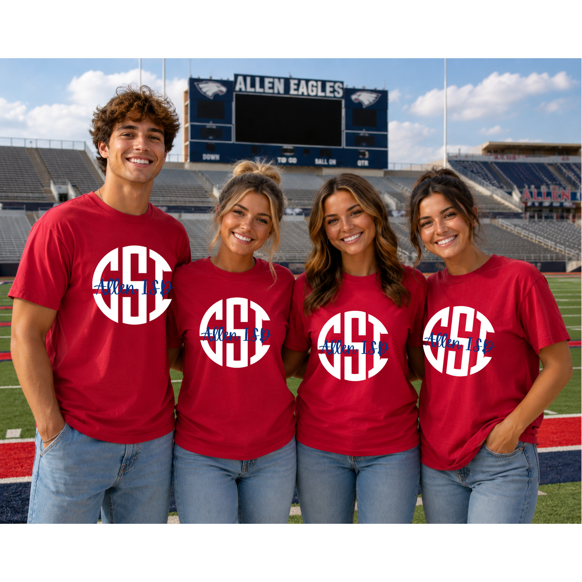 Allen ISD SSI Monogram Tshirt/Longsleeve/ Sweatshirt