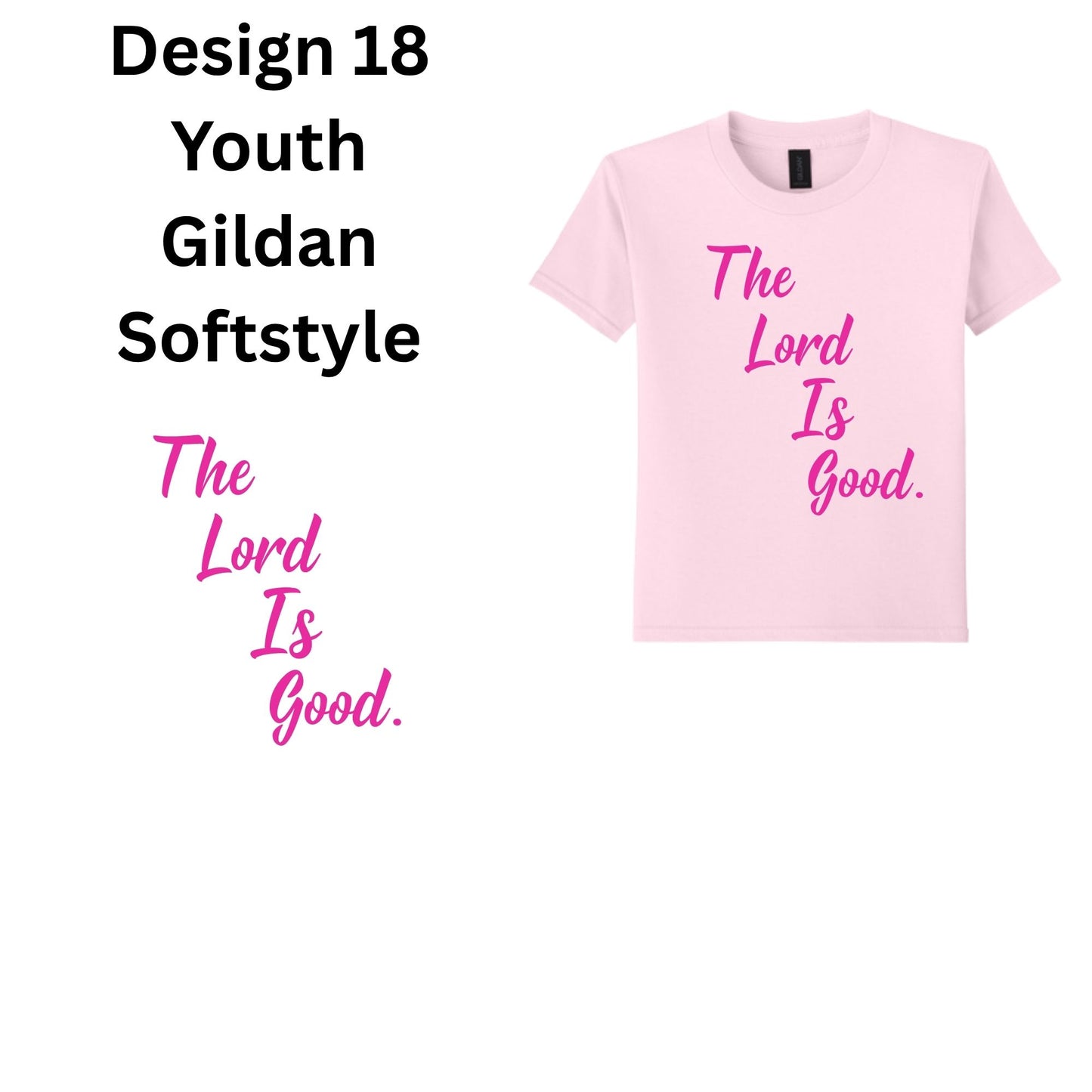 Custom The Lord is Good. Youth Tshirt